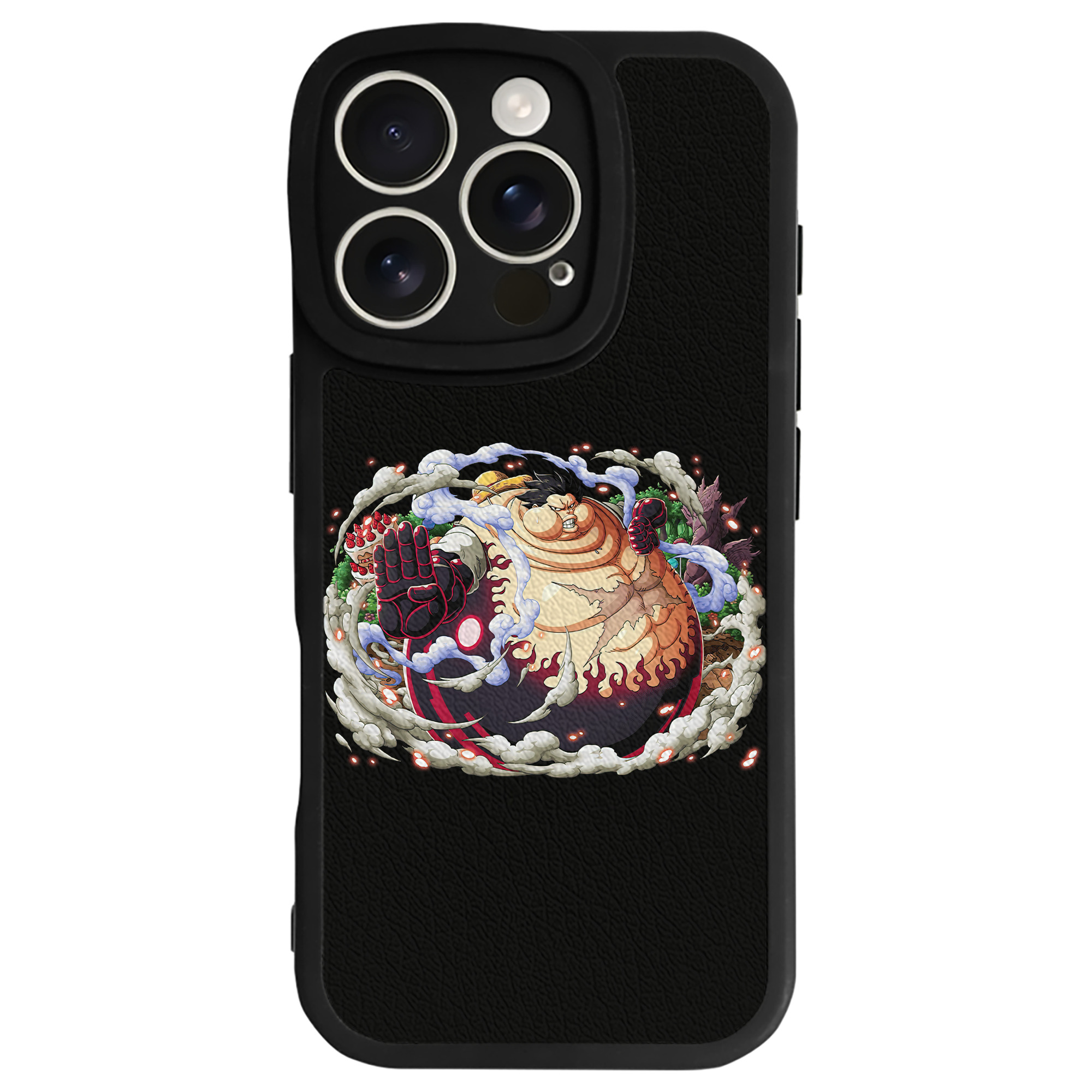 （画像用） ワンピース モンキー・D・ルフィ ONE PIECE Monkey D. Luffy 【iPhone 16シリーズ対応】シリコンスマホケース（レザー調） 材質：シリコン